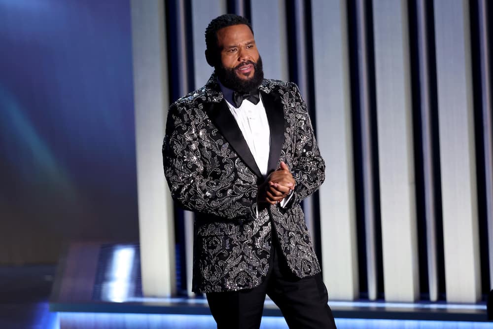 Anthony Anderson speaks onstage during the 75th Primetime Emmy Awards