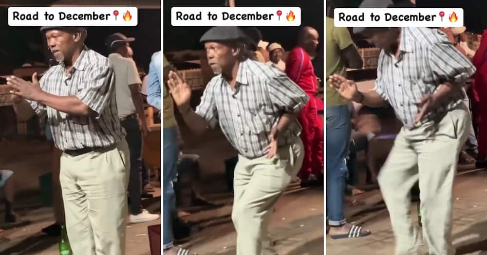 A madala knew how to strut his stuff with martial arts-like moves.