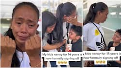 "After 14 years of service": Mum and her children cry at airport as their nanny leaves, video goes viral