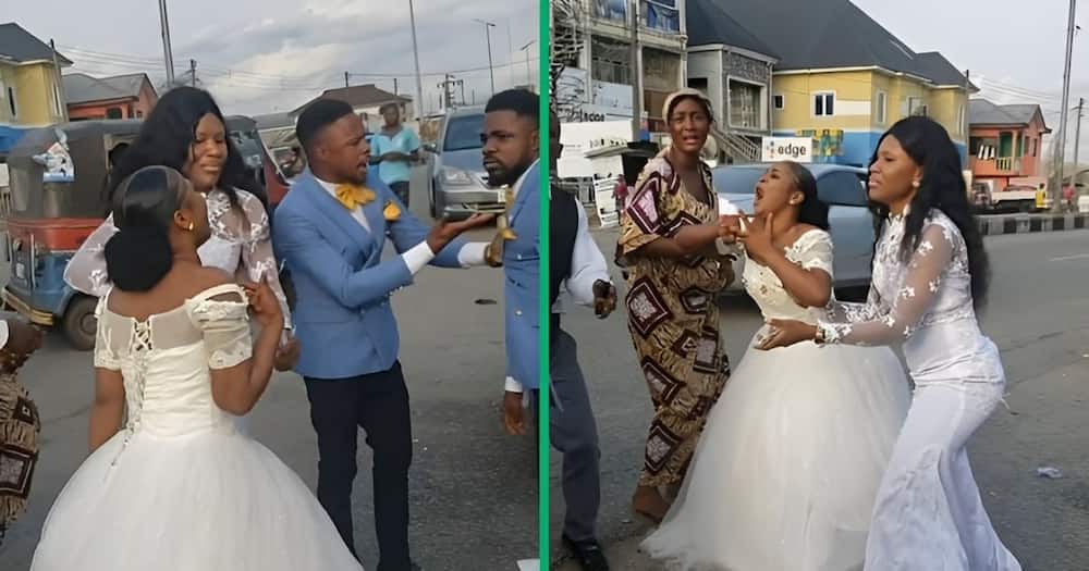 An angry bride called off her wedding in front of onlookers