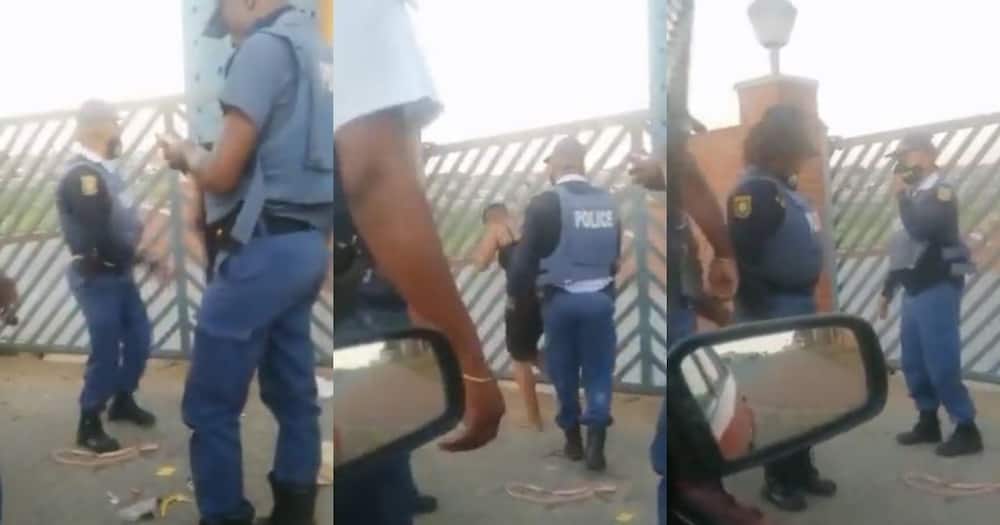 Video, cop, slapping woman, report a crime, Mzansi wants answers
