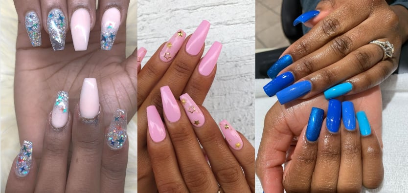 celebrity acrylic nails