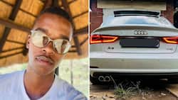 Young man celebrates buying second hand Audi in cash, SA applauds him on smart financial move