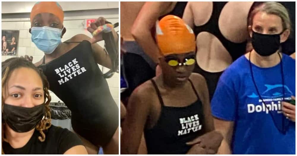 Black girl nearly disqualified from swimming competition for wearing Black Lives Matter swimsuit