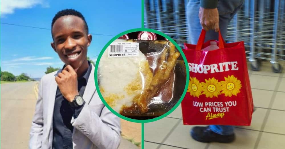 Man showes how to eat Shoprite meal for R150 in a month