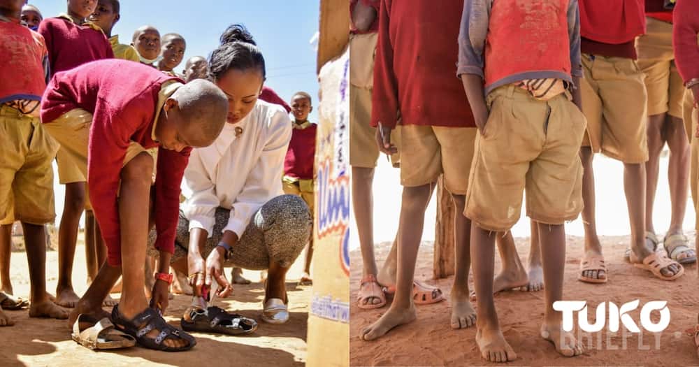 Grace Wanene: Meet ex-model who provides needy pupils with "growing shoes"
