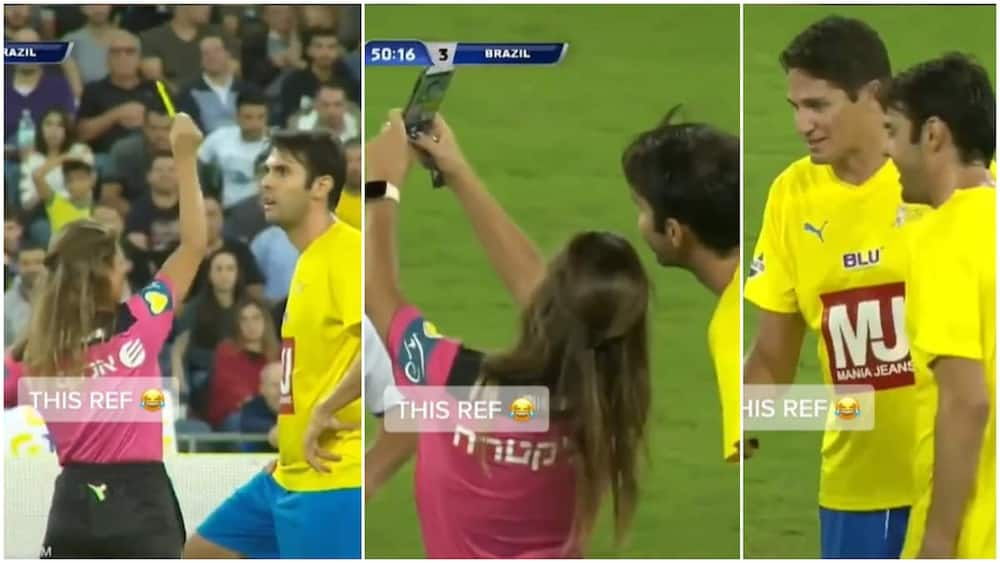 Throwback Video Shows Moment Female Referee Gave Kaka Yellow Card