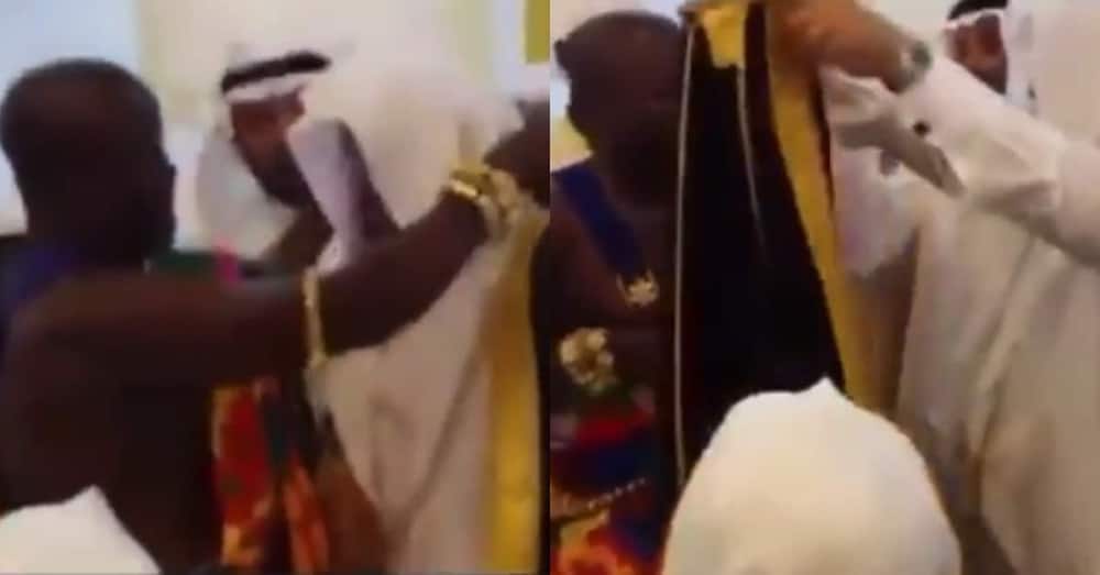 Video of Local Chiefs Giving Expensive gold to Foreigners for Clothing Stirs Reactions