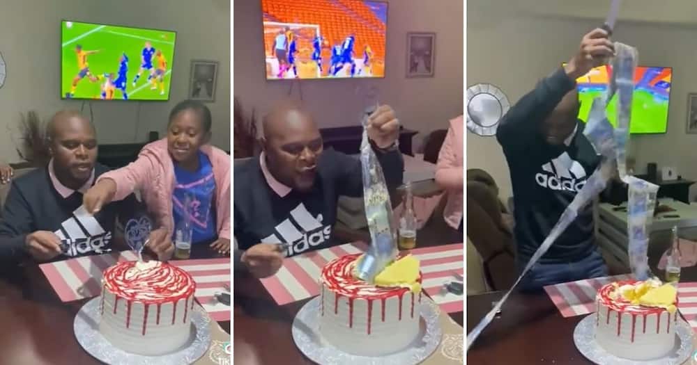 Family, Man, Cash Stacked, Birthday Cake, Mzansi