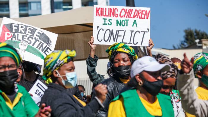 ANC marches to Israeli Embassy to call for an end to Palestine crisis amid Russia's invasion of Ukraine
