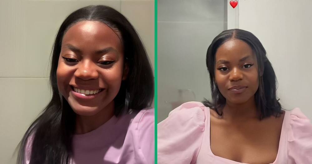 A TikTok video showcases a woman unveiling her Apple collection.