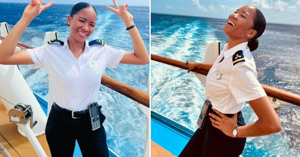 A female marine engineer opened up about the importance of smiling