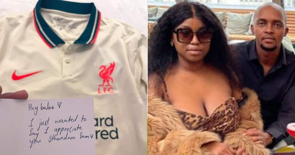 Perfect, Bae, Proud, Man Receives, Liverpool Jersey, From Lover, Sports