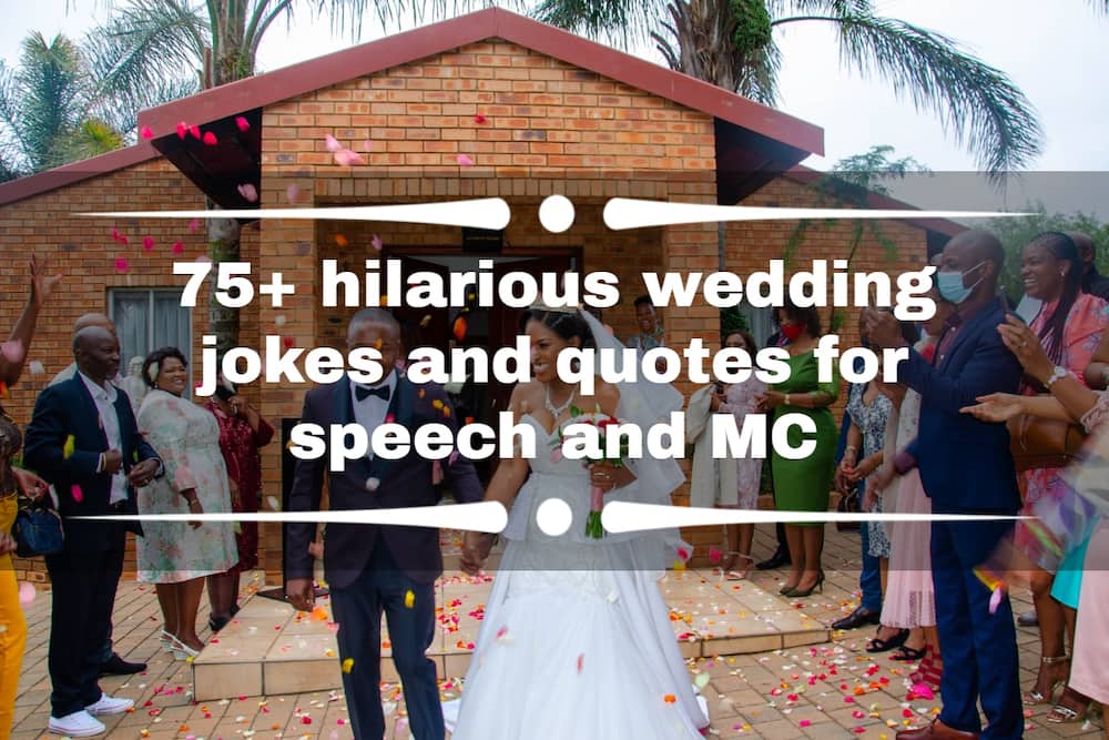 75+ hilarious wedding jokes and quotes for speech and MC 