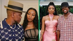 DJ Zinhle and her hubby Murdah Bongz gush over each other at Black Coffee's 47th birthday party