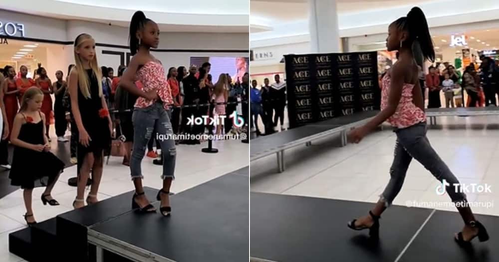 Girl in Bloemfontein models at Mimosa mall