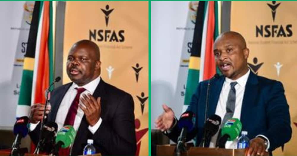 The NSFAS Board of Director Ernest Khoza and axed NSFAS CEO Andile Nongogo.