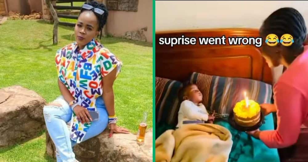 woman surprising her son on his birthday goes wrong