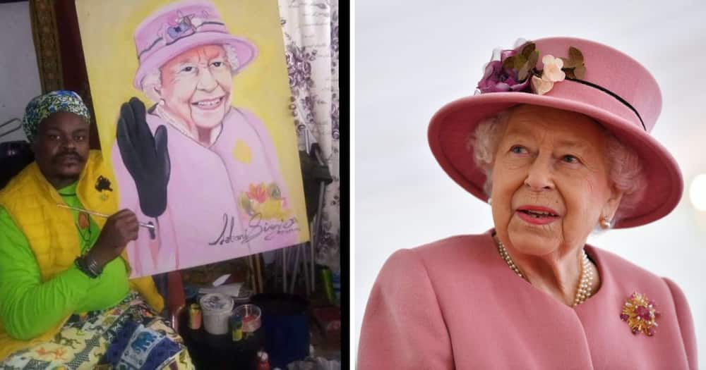 Painting of The Queen of England by Rasta
