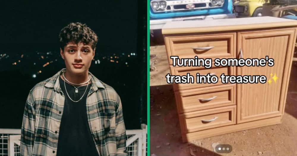 A young man transformed a piece of furniture