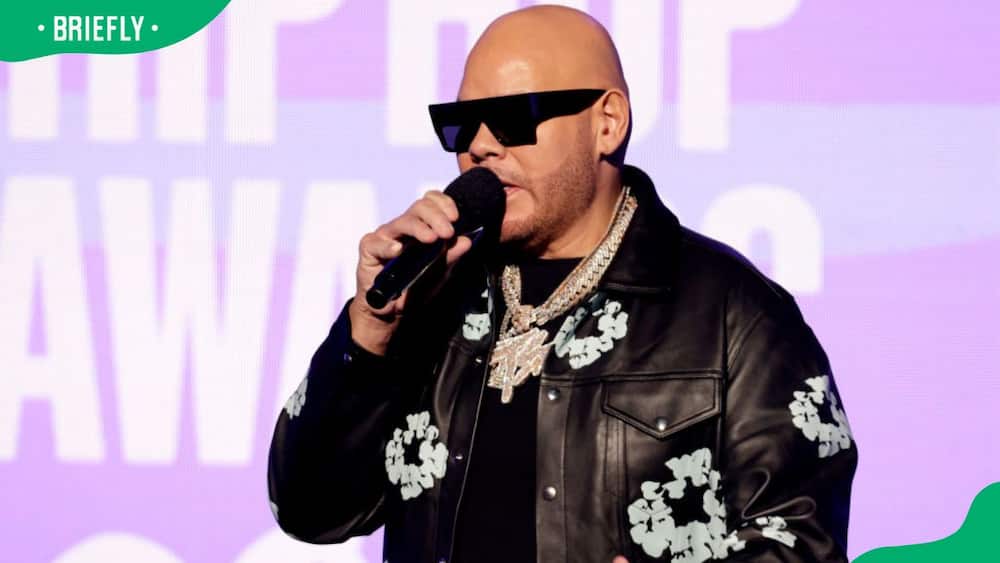 Fat Joe speaking onstage during the BET Hip Hop Awards