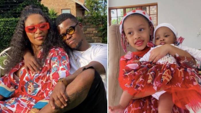 "Ayi uDad": Murdah Bongz shares cute video with Kairo and baby Asante, Mzansi loves their blended family