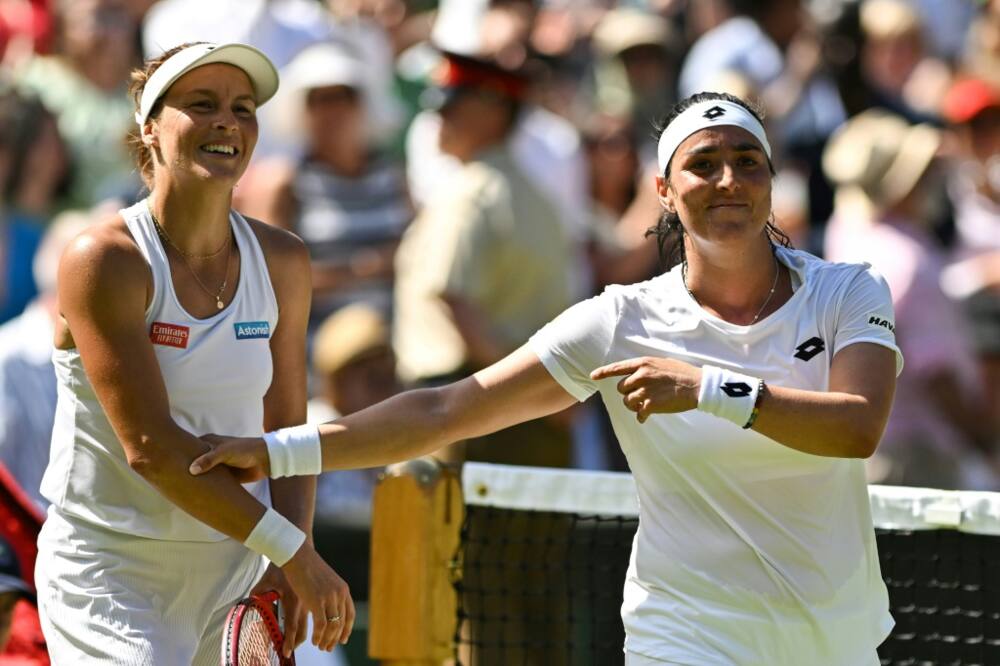 History maker: Ons Jabeur celebrates her victory over Tatjana Maria History maker: Ons Jabeur celebrates her victory over Tatjana Maria