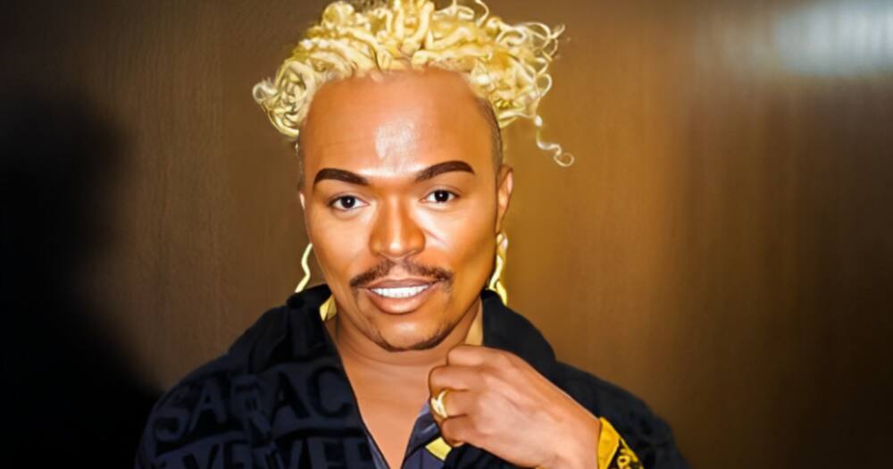 Somizi shared a hilarious video of him in red dancing to a country song