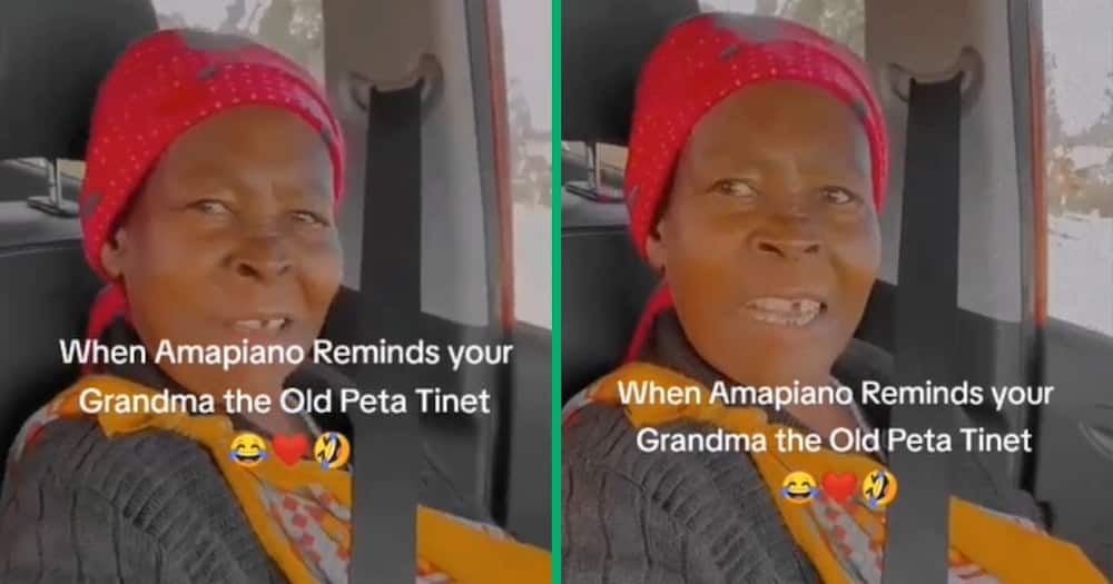 TikTok video of gogo singing a xiTsongs amapiano song