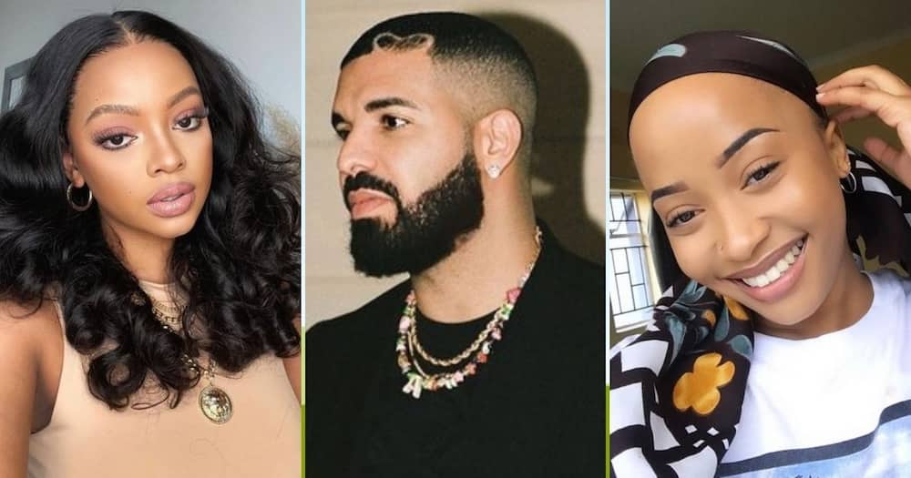 Drake, Mihlali Ndamase, dragged, her crush, rapper, Uncle Waffles