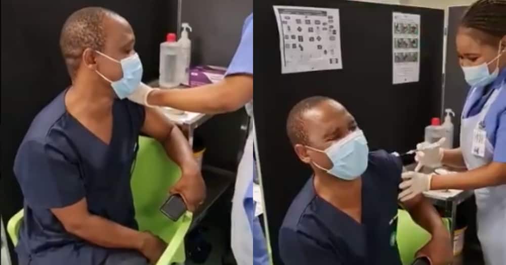 Healthcare Worker Scared of Getting Vaccine Prick Leaves SA Howling