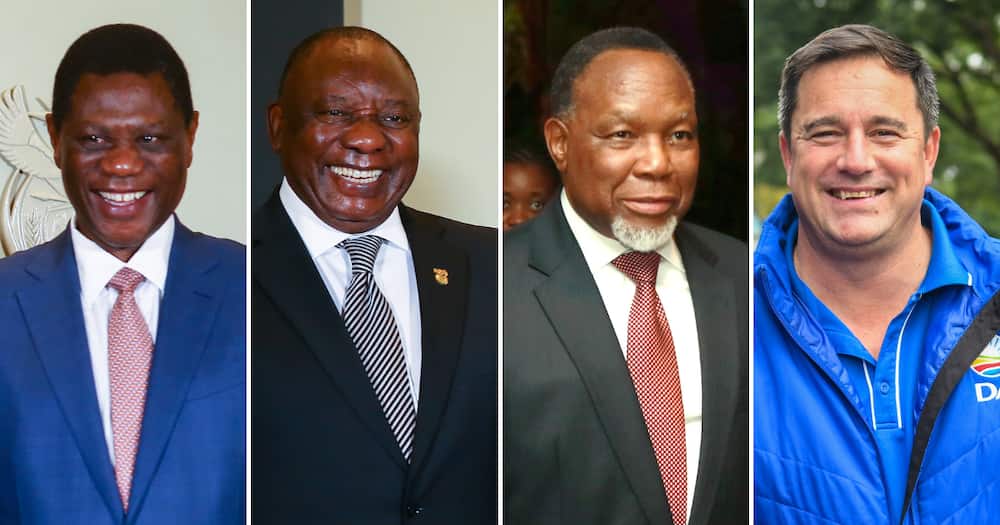 Paul Mashatile, Cyril Ramaphosa, Kgalema Motlante and John Steenhusien find love again