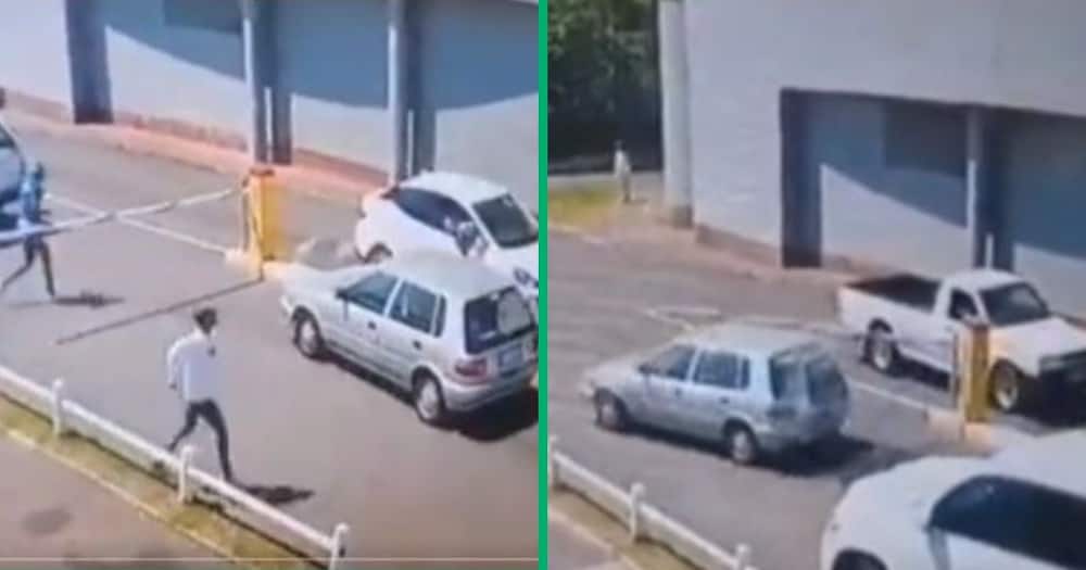 Tazz driver chases thief