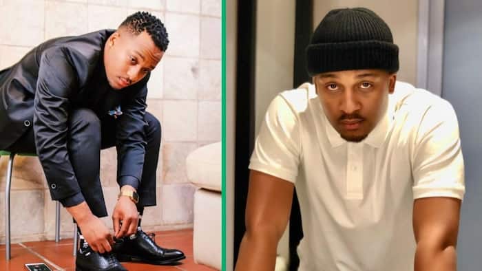 Actor TK Dlamini goes viral in photo with South African legends, Mzansi shows love: "Ama Grootman"