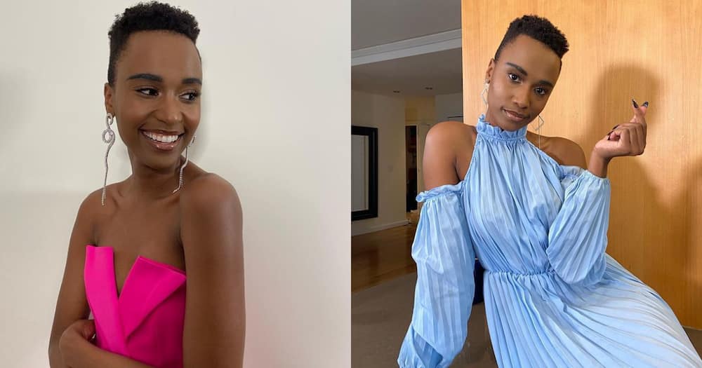 Zozibini Tunzi Drops Jaws in a Sheer Sparkling Christian Cowan Dress