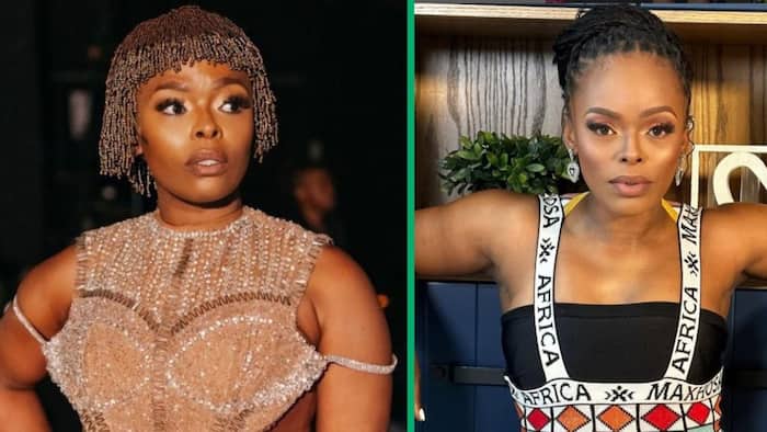Unathi Nkayi gets dragged by American comedian after seeing her old picture