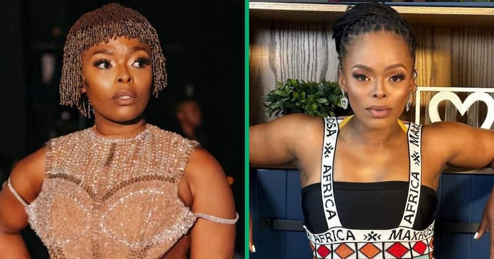 Singer Unathi Nkayi was roasted for her appearence.
