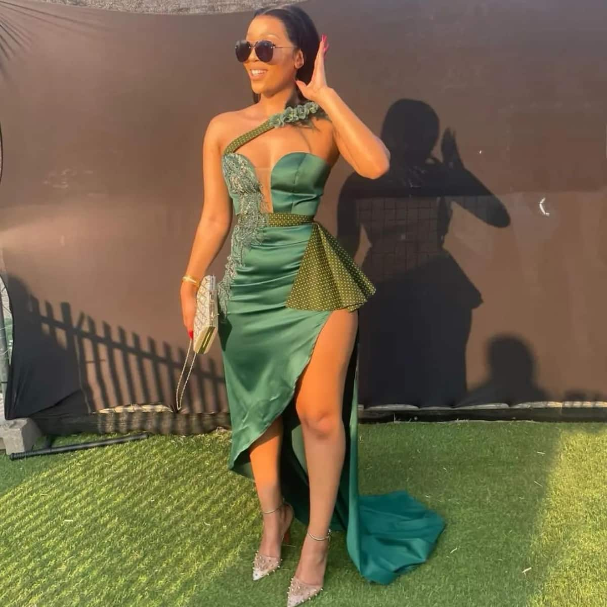 Green 2024 shweshwe dress