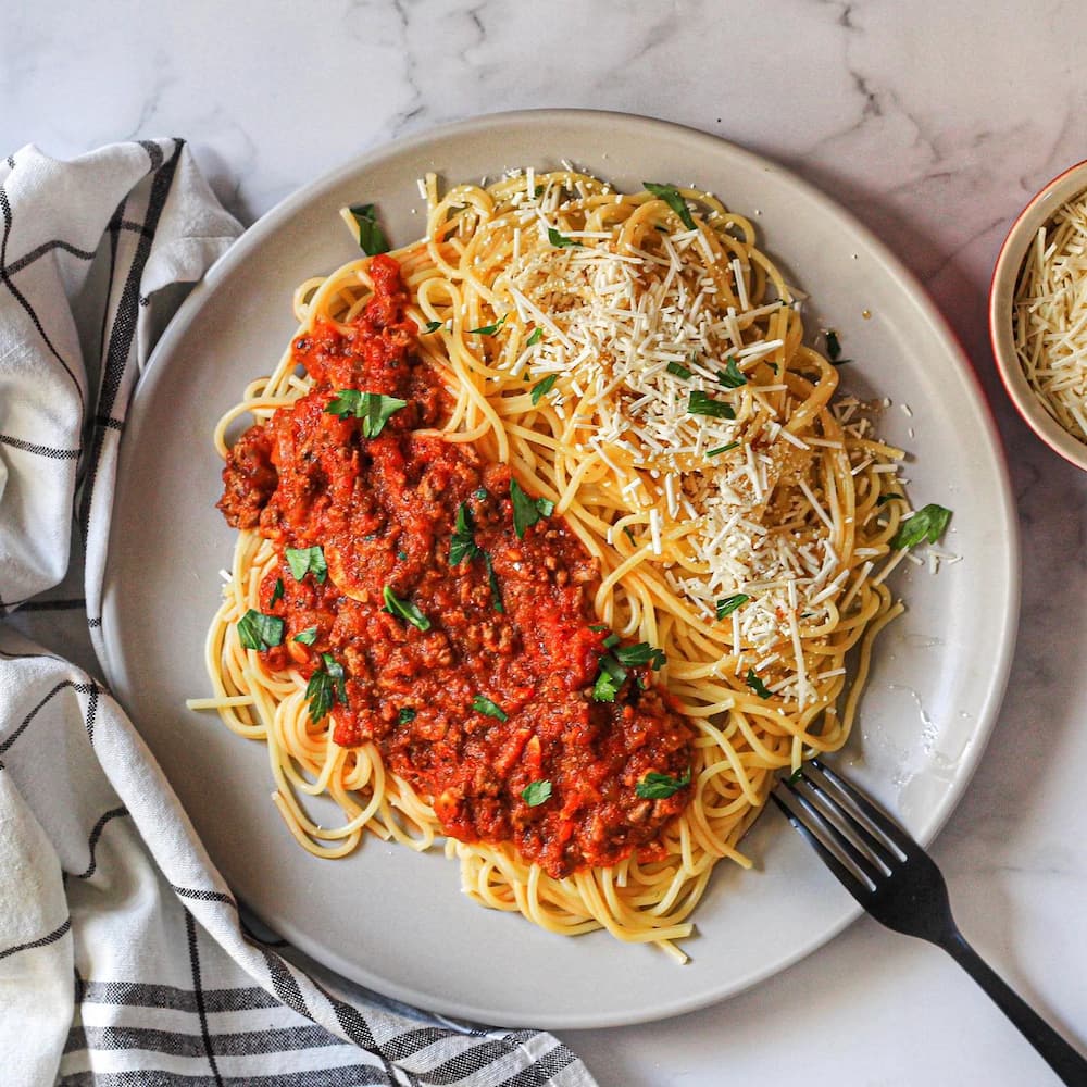 easy spaghetti and mince recipes