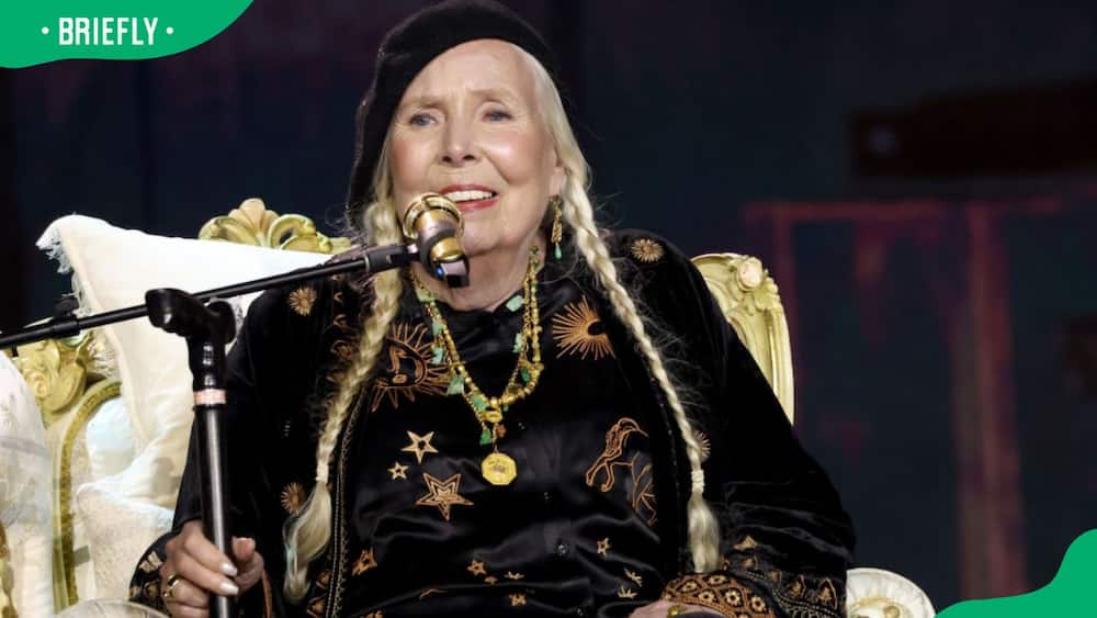 Joni Mitchell during the 66th Grammy Awards at Crypto.com Arena in 2024