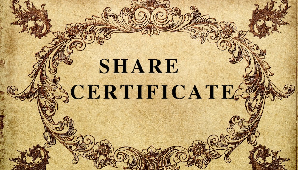 Free share certificate template