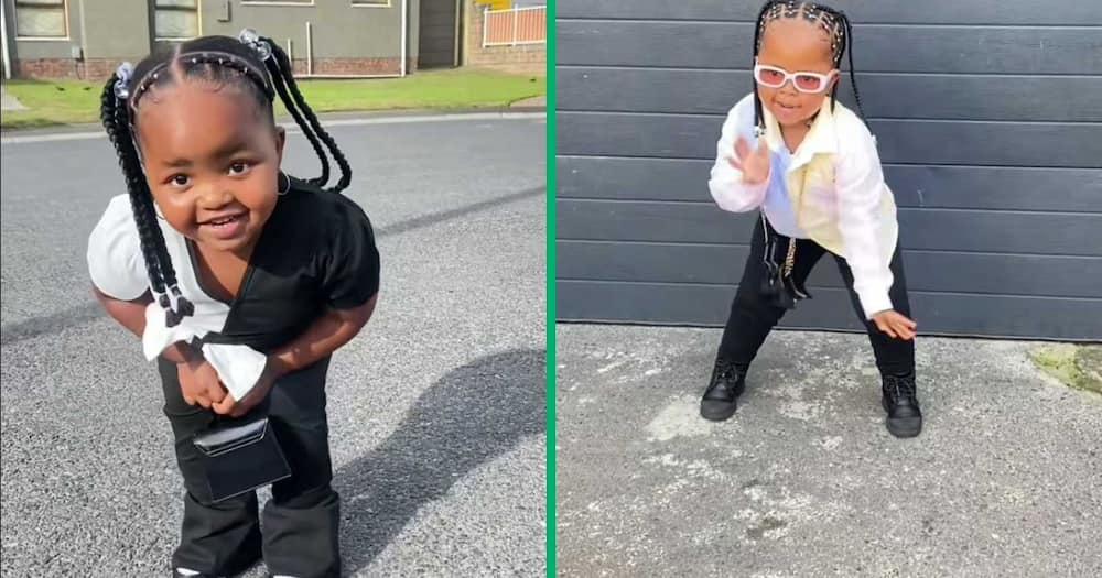 Baby girl showcases her fabulous hairstyle done by her mother