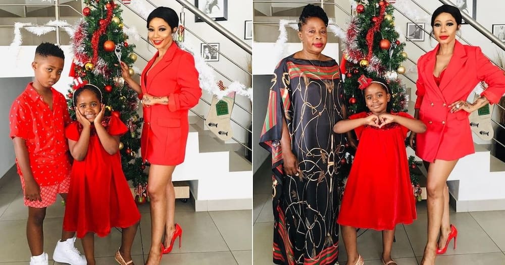 Kelly Khumalo, kids, Christmas, party, fairytale