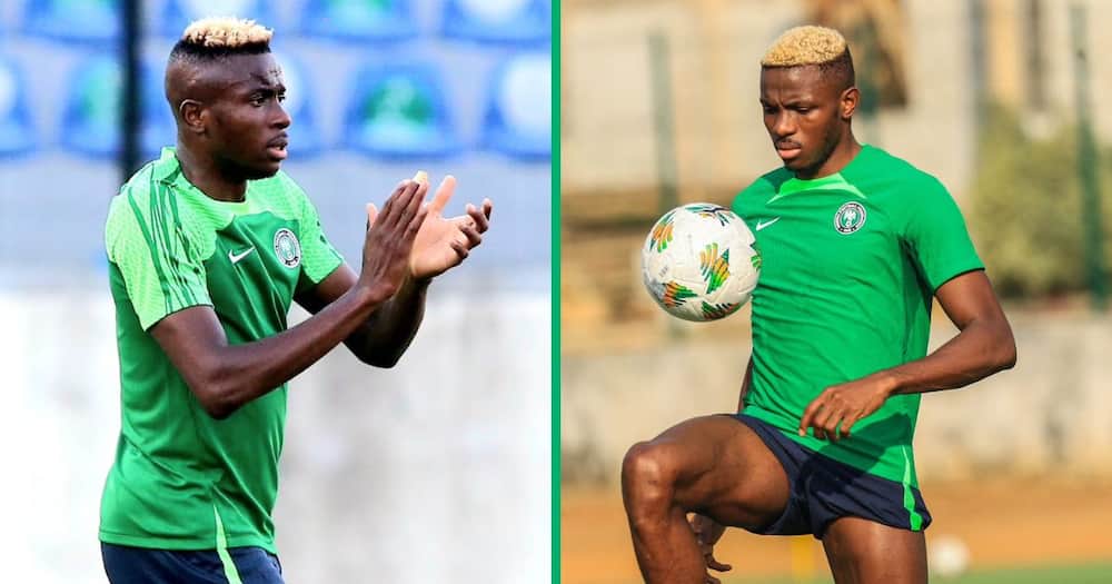 Nigeria striker Victor Osimhen will miss the match against Bafana