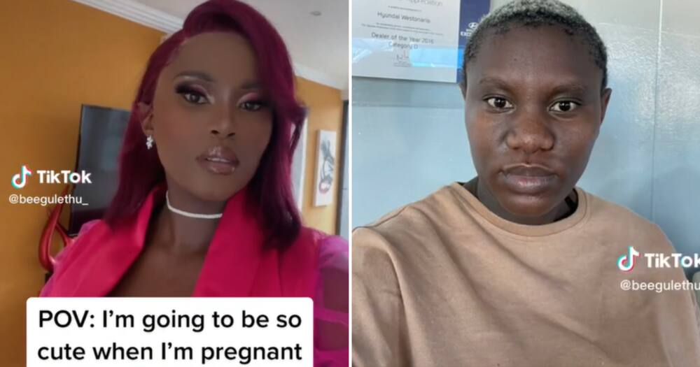 The mother looked very different during her pregnancy and stunned people with her transformation