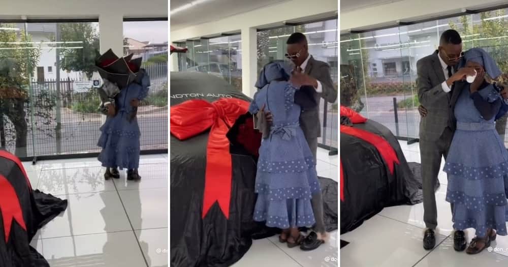 Loving son surprises mom with new car