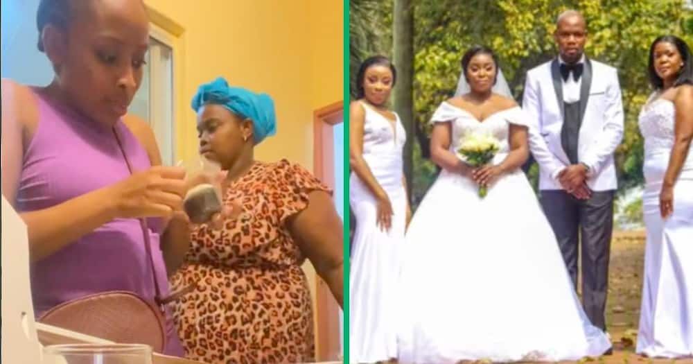 Woman shares video of wedding preparations.
