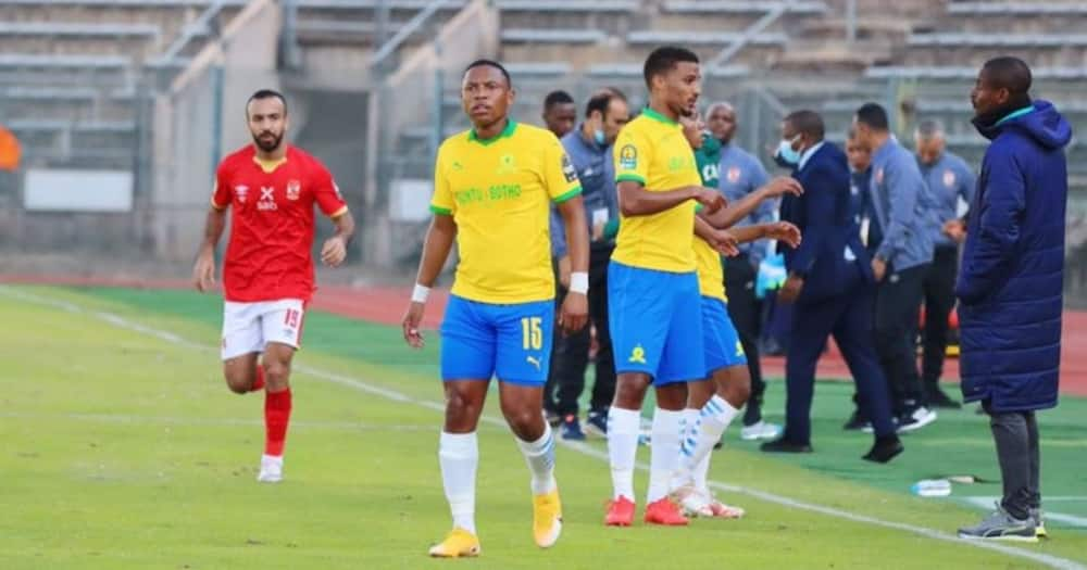 SAFA has vowed to probe the Mamelodi Sundowns' fan incident against Al Ahly. Image: @Masandawana/Twitter