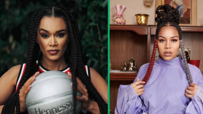 Pearl Thusi and Sho Madjozi link up at the BAL tournament in Pretoria