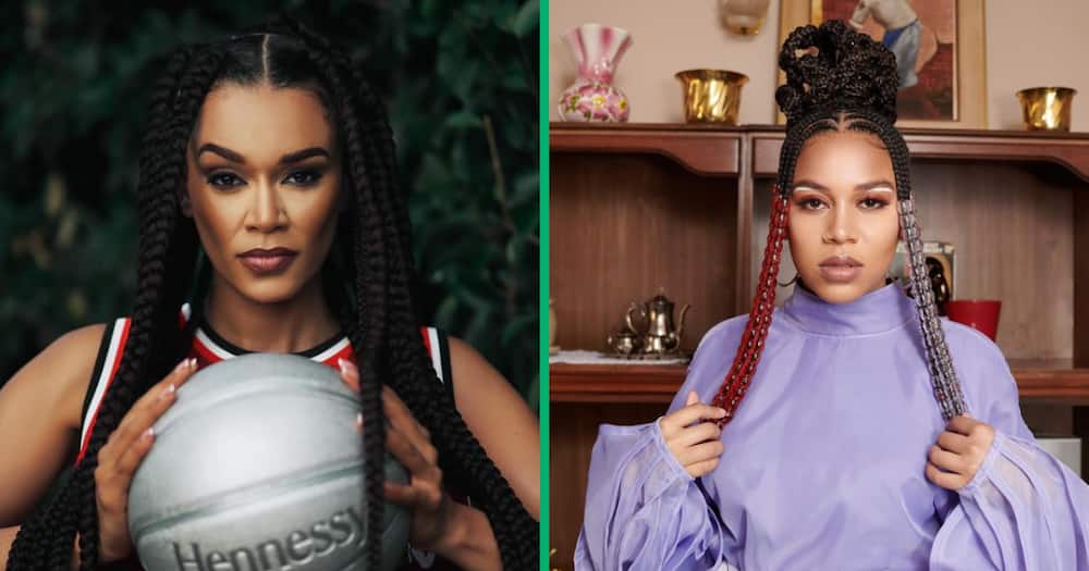 Pearl Thusi and Sho Madjozi linked up at the BAL tournament